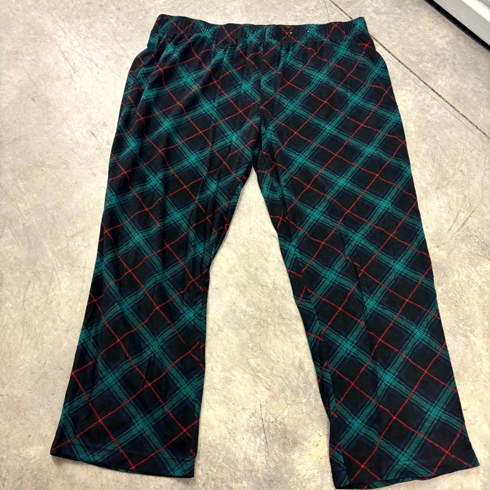 Wondershop Target Men's XL Green Black Plaid Fleece Pajama Lounge Pants